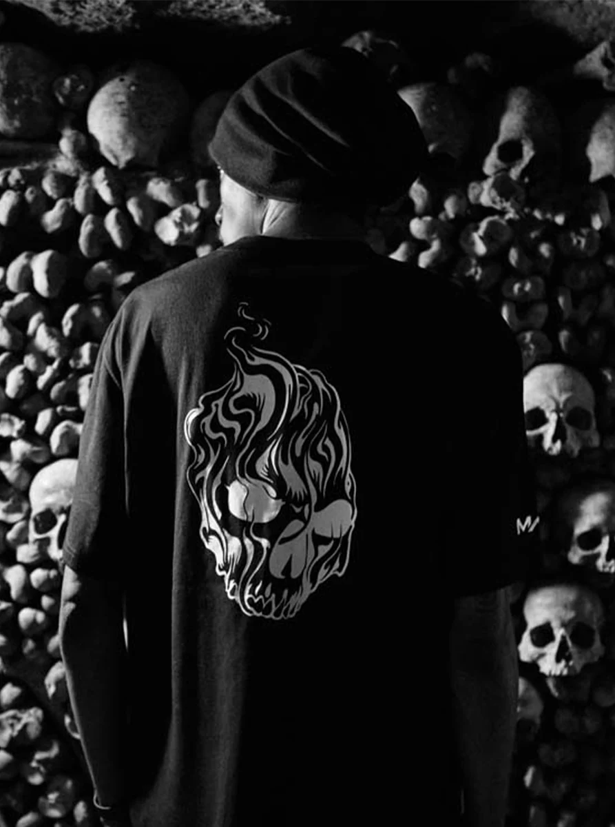 MWZ Smoking Skull T-shirt - Image 5