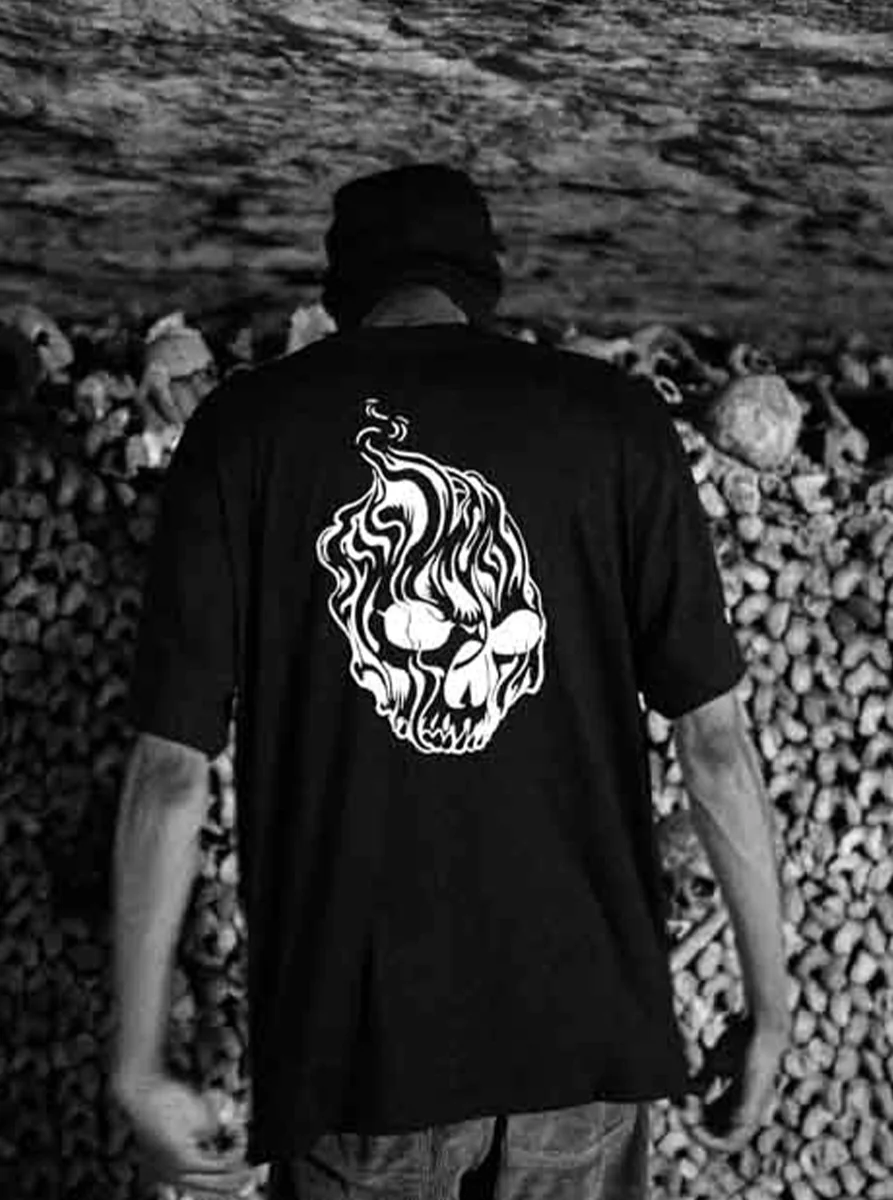 MWZ Smoking Skull T-shirt - Image 6