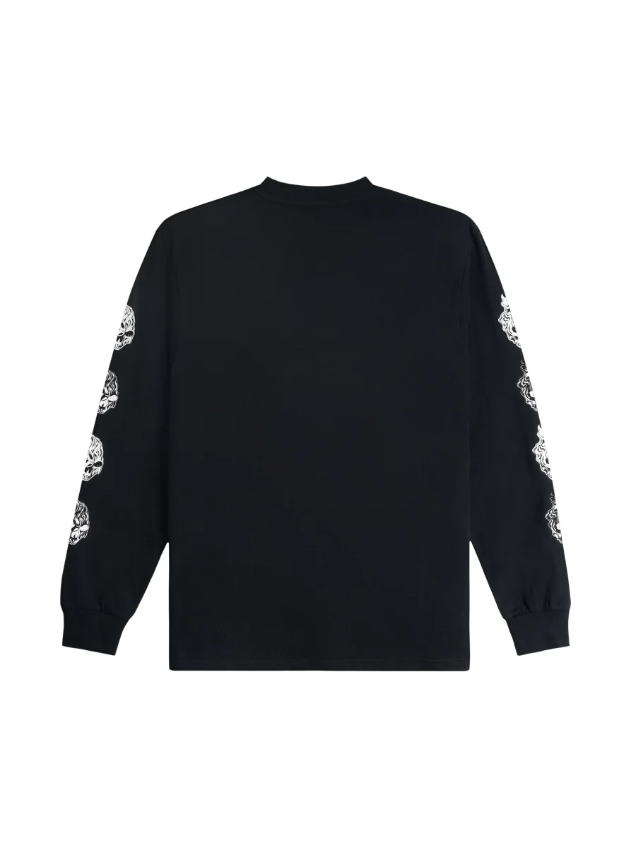 MWZ Smoking Skulls Long Sleeves T-shirt - Image 2